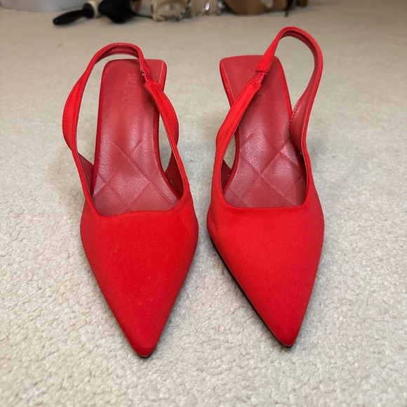 Red strappy sling backs Size 40 - Picture 3 of 5